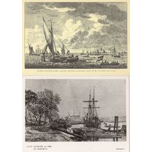 Hamburg Um 1886 Germany Am Stedtdeich Ship 2x Postcard