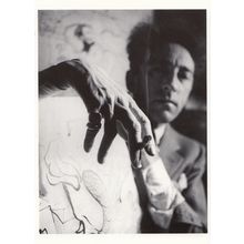 z222 Jean Cocteau Smoking Orpheus Film Director WW2 Photo Postcard