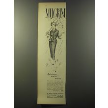 1953 Milgrim Suit Dress Ad - Let it rain.. let it rain.. let it rain