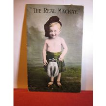 "THE REAL MACKAY" humour used postcard by Valentine & Sons 1908 pm #