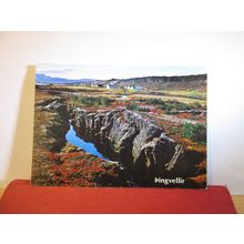 THINGVELLIR, ICELAND used postcard STATE BROADCASTING SERVICE 1981 pm =