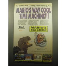 1994 The Software Toolworks Mario's Time Machine Video Game Advertisement