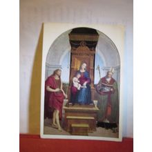 "THE ANSIDEI MADONNA" painting by RAPHAEL, unused postcard National Gallery =