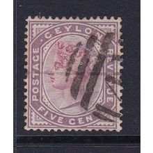 CEYLON 1886 5c ( SHADE / COLOUR VARIANT? ) USED
