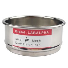LABALPHA 60 Mesh Lab Sieves, Test Sieve #60 Mesh, 4'' Diameter, 304 Stainless St