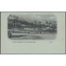 Camden Crescent & Hedgemead Park, Bath, Somerset, c.1900 - Blum & Degen Postcard