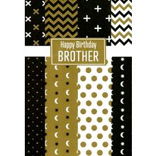Happy Birthday Brother - Brother Birthday Greeting Card - 07286