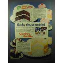 1952 Swans Down Cake Mix Ad - No Other Mixes Match