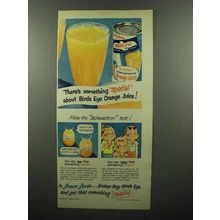 1953 Birds Eye Orange Juice Ad - Something Special