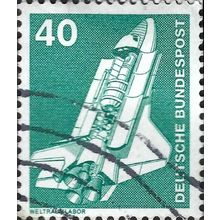 GERMANY, Space Shuttle, green-grey 1975, 40pf