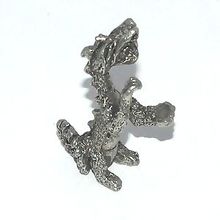 Attacking Dragon pewter figurine - Lead Free.