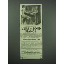 1913 Ivers & Pond Cottage Upright Piano Ad