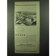 1931 Stone & Webster Engineering Ad - Now Osage