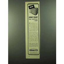 1950 Oakite Paint Stripping Materials Ad - From Transformers