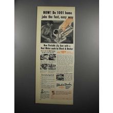 1953 Black & Decker Portable Jig Saw Ad - Do Home Jobs