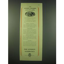 1953 The London Assurance Ad - The London Omnibus serves the public