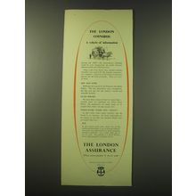 1953 The London Assurance Ad - The London Omnibus a vehicle of information