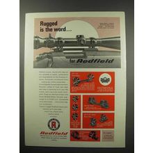 1967 Redfield Scopes and Mounts Ad - Rugged