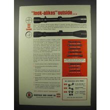 1967 Redfield Scopes Ad - Look-Alikes Outside
