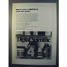 1970 Digital Scientifc Ad - We'll Mix a Meta 4 for You