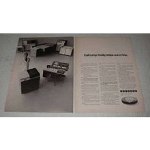 1970 CalComp CD-1 Disk Drive Ad - Steps Out of Line