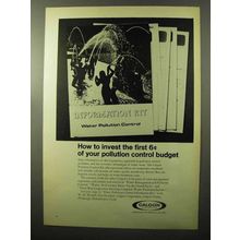 1970 Calgon Corporation Ad - Pollution Control Budget