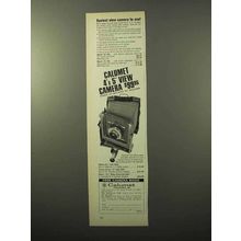 1970 Calumet 4x5 view camera Ad - Easiest to Use