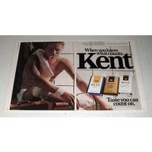1983 2-page Kent III Cigarette Ad - When you Know What Counts