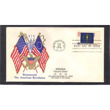 FDC Boerger Cachets 1651 13c Indiana (Cachet-U/A) CV00707