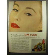 1953 Helena Rubinstein Stay-Long Lipstick Ad - The world's longest lasting
