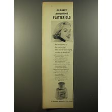 1954 Richard Hudnut Du Barry Flatter-Glo Make-up Advertisement