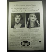 1933 Pond's Cream Ad - Lady Diane Manners - As Madonna more stirringly