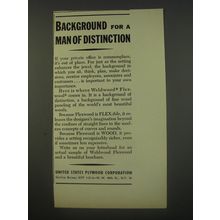 1956 United States Plywood Corporation Ad - Background for a man of distinction