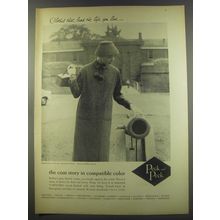 1956 Peck and Peck Towntree Tweed Coat Ad - The coat story in compatible color