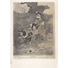 Horse & Cart Deaf Countryman Cattle Old Comic Postcard