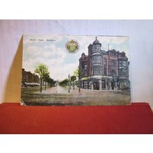 MARKET PLACE, SALISBURY, Wiltshire. used antique postcard 1909 pm =