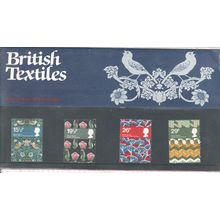 GB stamps 1982 Presentation Pack - SG - 1192-1195 - British Textiles