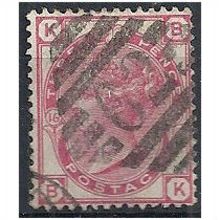 1879 SG144 3d Rose Plate 16 Good Used "BK".. .