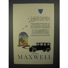 1922 Maxwell Car Ad - Far and Wide Conviction!