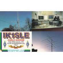 Alessandria Italy QSL Amateur Italian Radio Postcard
