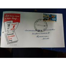 FDC National accident free day lower hutt pmark new zealand postal cover 1964