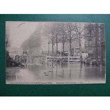 CP 1910 - Flood in Paris ( Boulevard de Bercy )