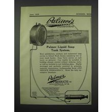 1929 Palmer's Liquid Soap Tank System Ad