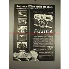 1959 Fuji Fujica 35-SE Camera Ad - Just Center & Shoot!