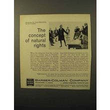 1964 Berber-Colman Company Ad - Natural Rights