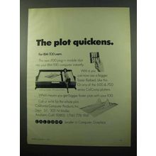 1969 Calcomp Model 718 Flatbed Plotter Ad - Quickens