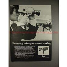 1970 Leica Leicina Super 8 Movie Camera Ad - NICE!!