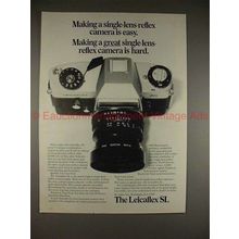 1970 Leica Leicaflex SL Camera Ad - Great is Hard!!
