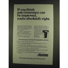 1972 Allstate Insurance Ad - Can Be Improved