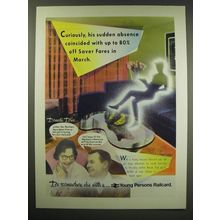 1987 British Rail Young Persons Railcard Ad - Curiously his sudden absence